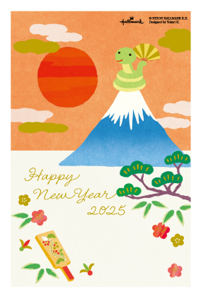 イラスト付き年賀はがき　カジュアル　3枚入り　HMP-01
